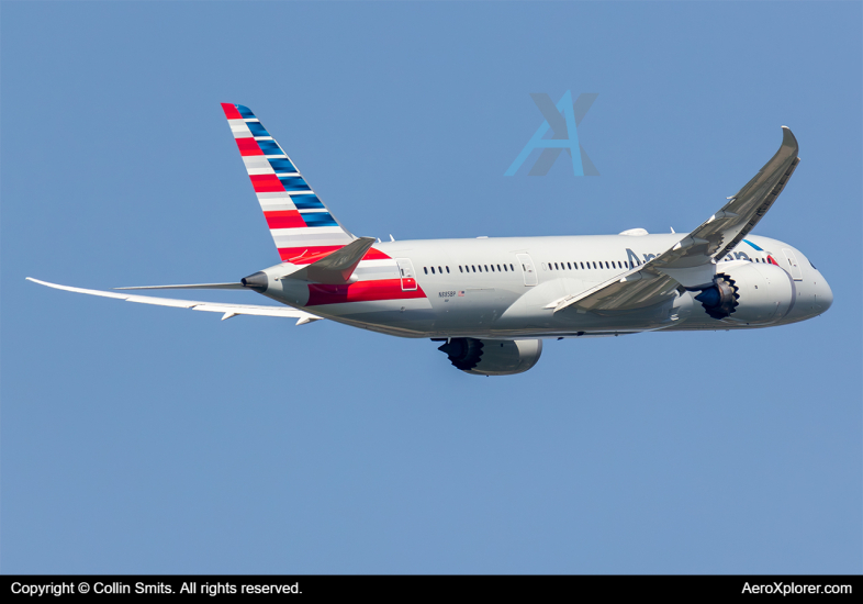 Photo of N885BP - American Airlines Boeing 787-8 at AMS on AeroXplorer Aviation Database