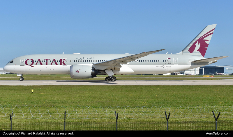 Photo of A7-BHE - Qatar Airways Boeing 787-9 at MAN on AeroXplorer Aviation Database