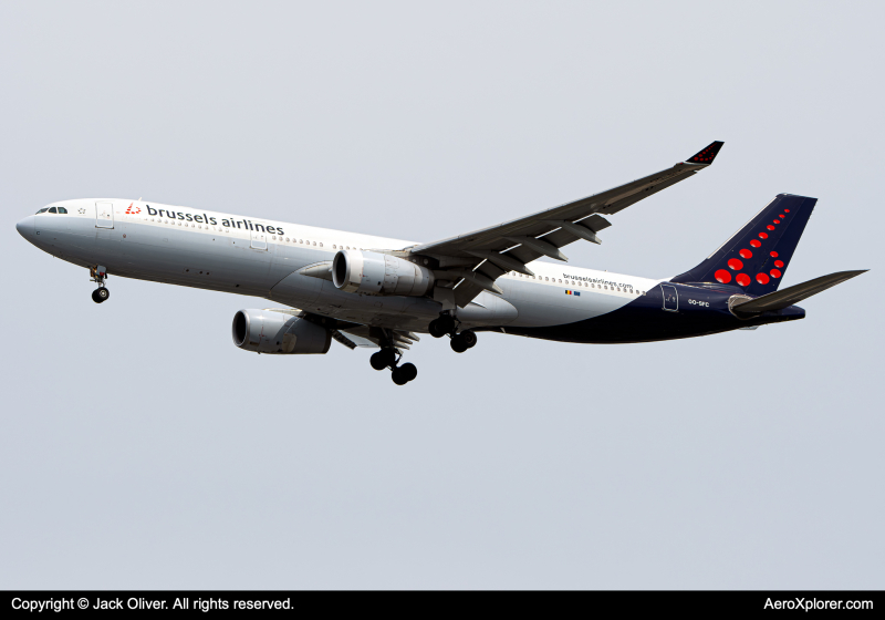 Photo of OO-SFC - Brussels Airlines Airbus A330-300 at JFK on AeroXplorer Aviation Database