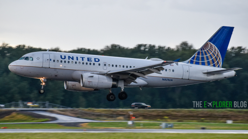 Photo of N821UA - United Airlines Airbus A319 at PDX on AeroXplorer Aviation Database