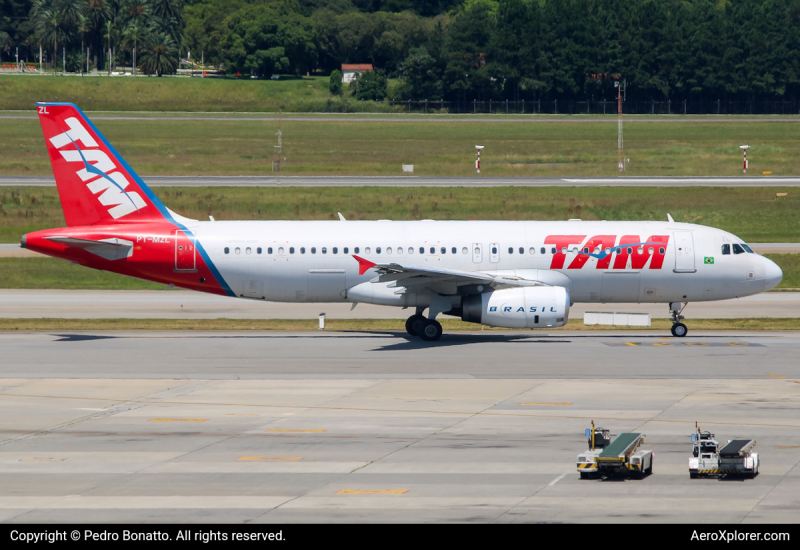 Photo of PT-MZL - LATAM Airbus A320 at GRU on AeroXplorer Aviation Database