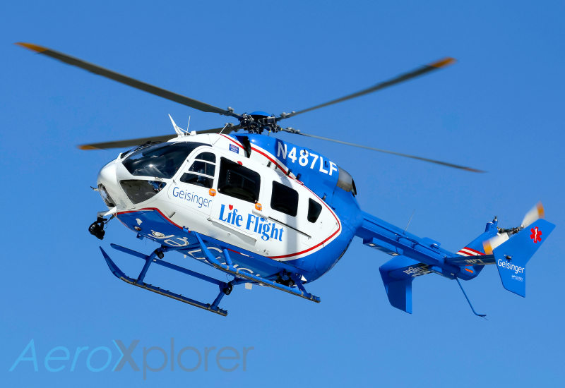 Photo of N487LF - Geisinger Life Flight Eurocopter EC145 at XLL on AeroXplorer Aviation Database