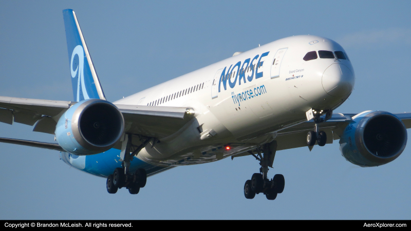 Photo of G-CKWP - Norse Airways Boeing 787-9 at MCO on AeroXplorer Aviation Database