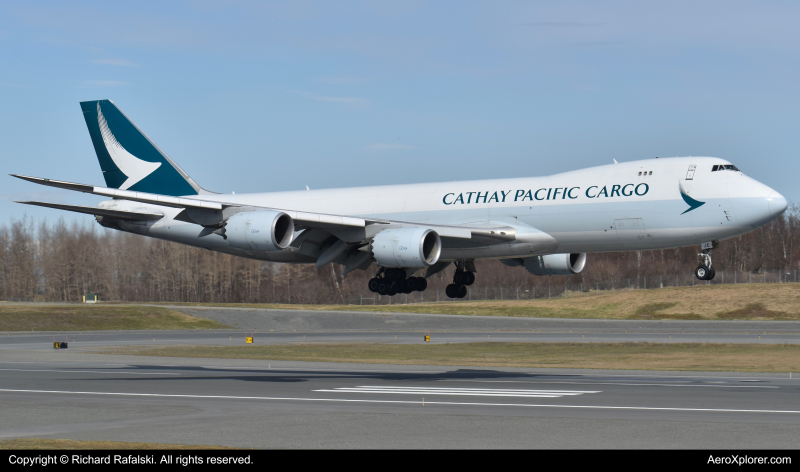 Photo of B-LJE - Cathay Pacific Cargo Boeing 747-8F at ANC on AeroXplorer Aviation Database