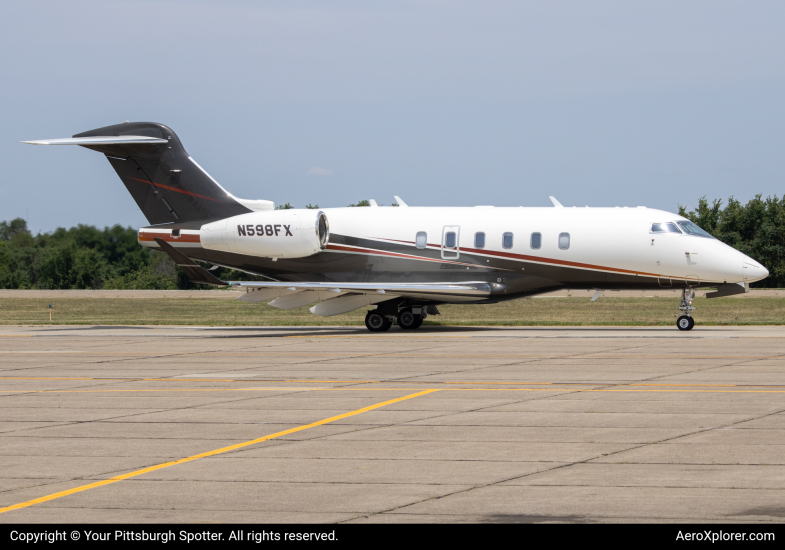 Photo of N598FX - Flexjet Bombardier Challenger 350  at AGC on AeroXplorer Aviation Database