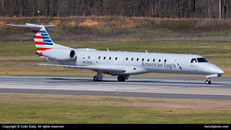 Photo of N658AE - American Eagle Embraer ERJ145 at CLT on AeroXplorer Aviation Database