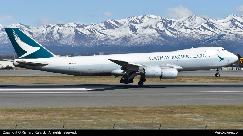 Photo of B-LJG - Cathay Pacific Cargo Boeing 747-8i at ANC on AeroXplorer Aviation Database