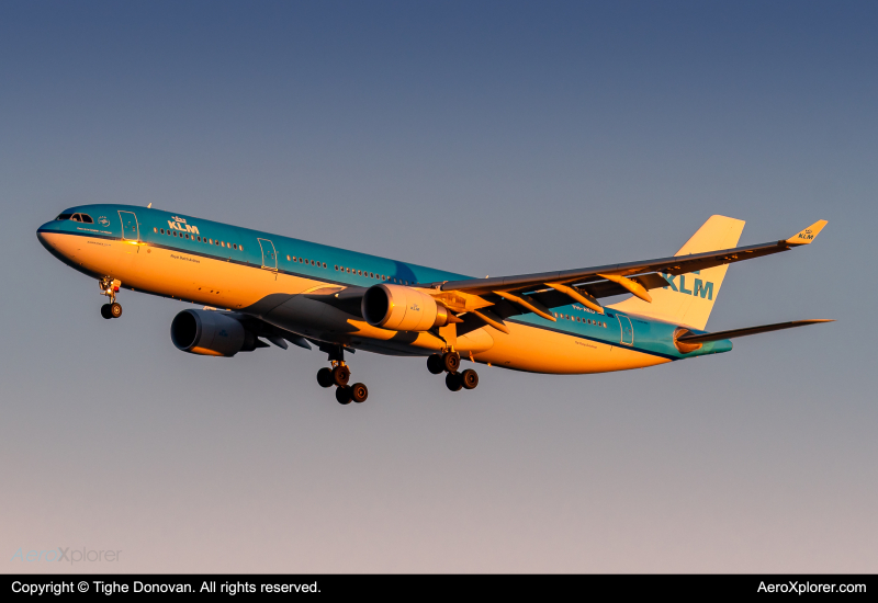 Photo of PH-AKD - KLM Airbus A330-300 at BOS on AeroXplorer Aviation Database
