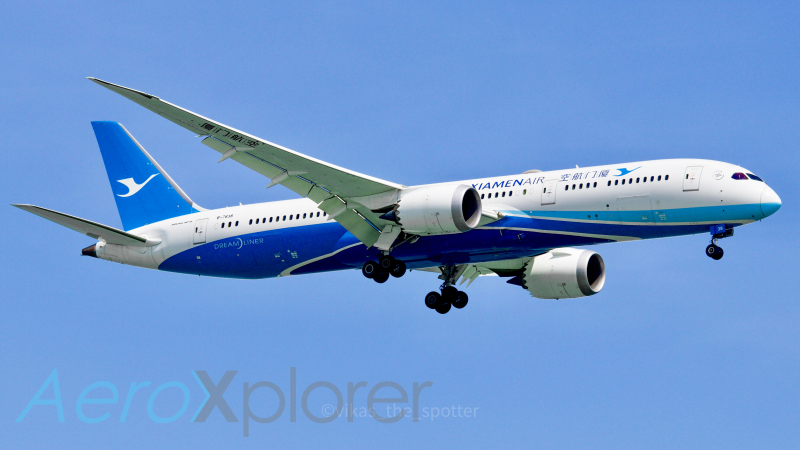 Photo of B-7838 - Xiamen Air Boeing 787-9 at SIN on AeroXplorer Aviation Database