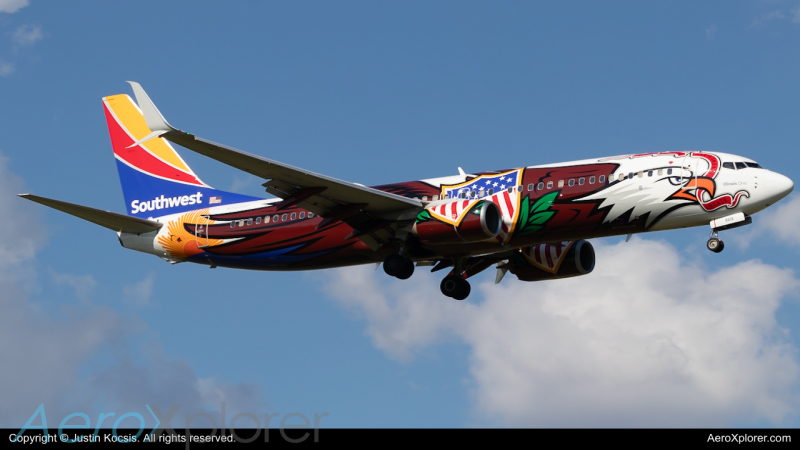 Photo of N8619F - Southwest Airlines Boeing 737-800 at TPA on AeroXplorer Aviation Database
