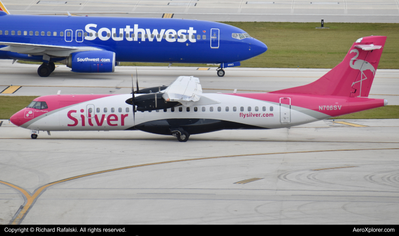 Photo of N706SV - Silver Airways ATR 72-600 at FLL on AeroXplorer Aviation Database