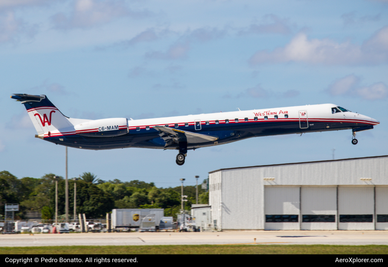 Photo of C6-MAM - Western Air Embraer ERJ145 at FLL on AeroXplorer Aviation Database