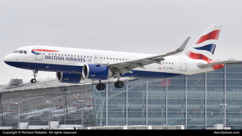 Photo of G-TTNT - British Airways Airbus A320NEO at LHR on AeroXplorer Aviation Database