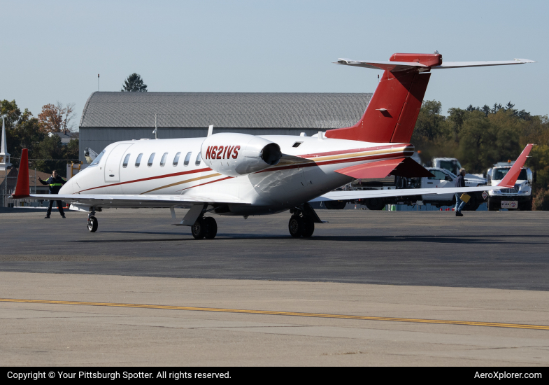 Photo of N621VS - Private  Learjet 45 at AGC on AeroXplorer Aviation Database