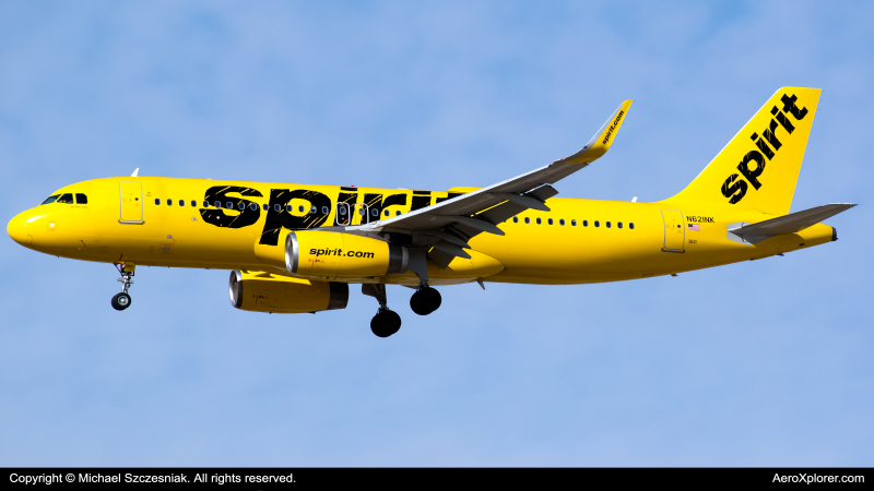 Photo of N621NK - Spirit Airlines Airbus A320 at ORD on AeroXplorer Aviation Database