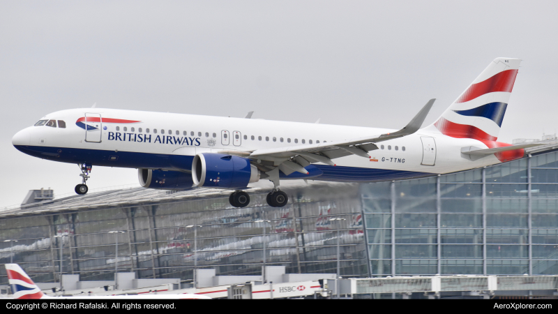 Photo of G-TTNG - British Airways Airbus A320NEO at LHR on AeroXplorer Aviation Database