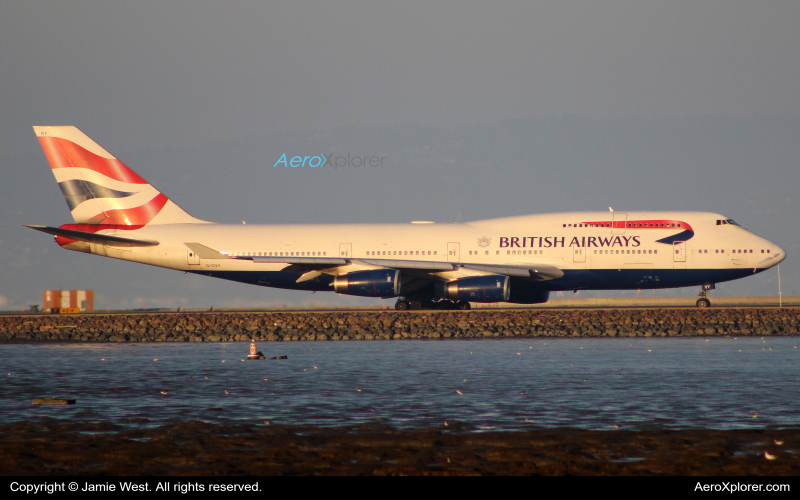 Photo of G-CIVY - British Airways Boeing 747-400 at SFO on AeroXplorer Aviation Database