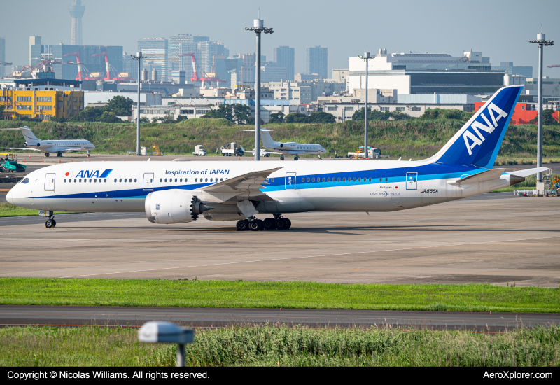 Photo of JA885A - All Nippon Airways Boeing 787-9 at HND on AeroXplorer Aviation Database