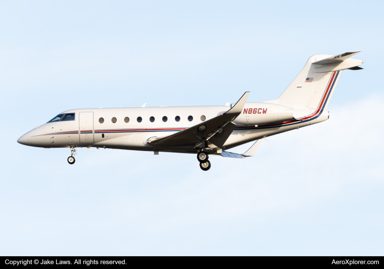 Photo of N86CW - PRIVATE Gulfstream G280 at IAD on AeroXplorer Aviation Database