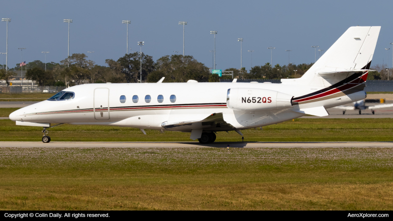 Photo of N652QS - NetJets Cessna Citation 680A Latitude at DAB on AeroXplorer Aviation Database