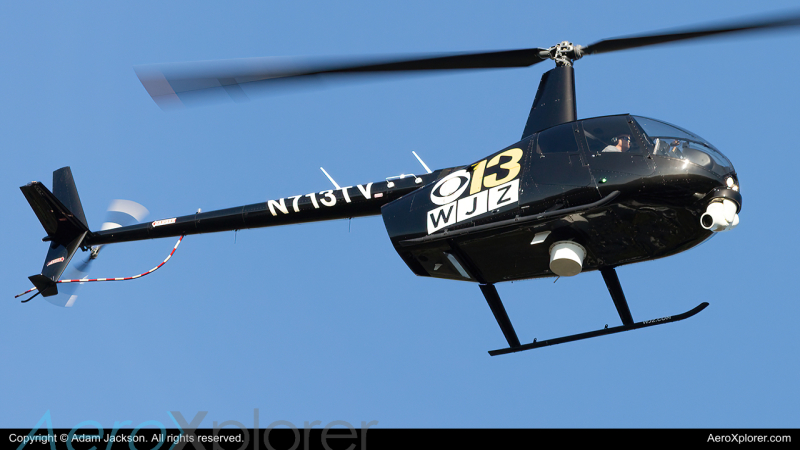 Photo of N713TV - Private Robinson R44 at BWI on AeroXplorer Aviation Database