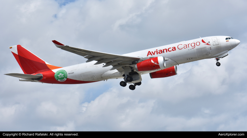 Photo of N332QT - Avianca Cargo Airbus A330-200F at MIA on AeroXplorer Aviation Database