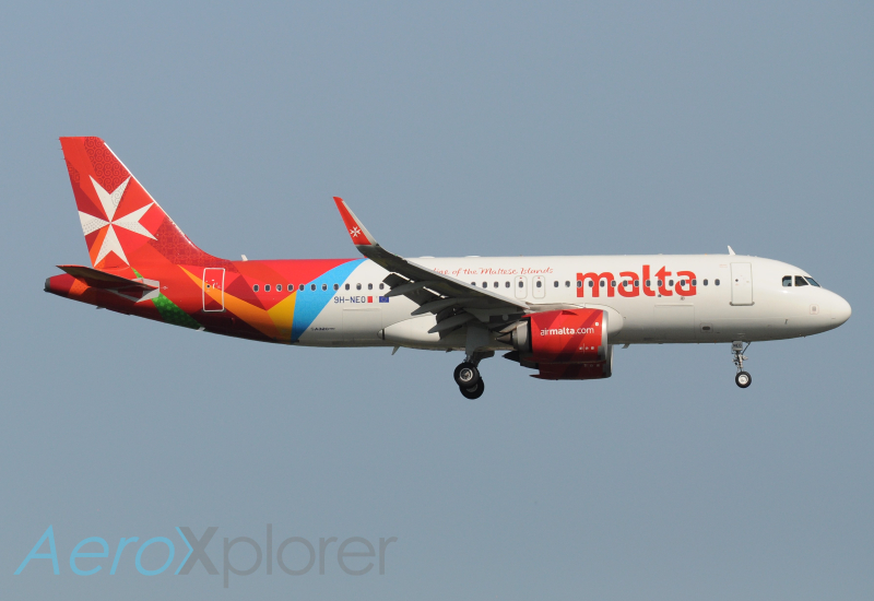 Photo of 9H-NEO - Air Malta Airbus A320NEO at AMS on AeroXplorer Aviation Database