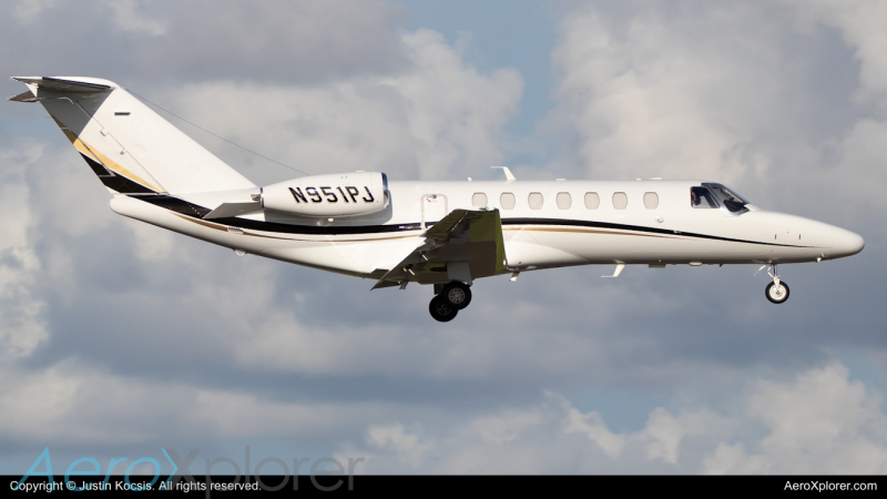 Photo of N951PJ - PRIVATE Cessna 525B Citation CJ3+ at TPA on AeroXplorer Aviation Database