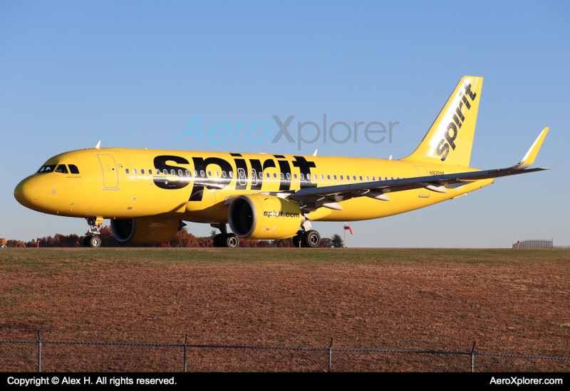 Photo of N926NK - Spirit Airlines Airbus A320NEO at MHT on AeroXplorer Aviation Database
