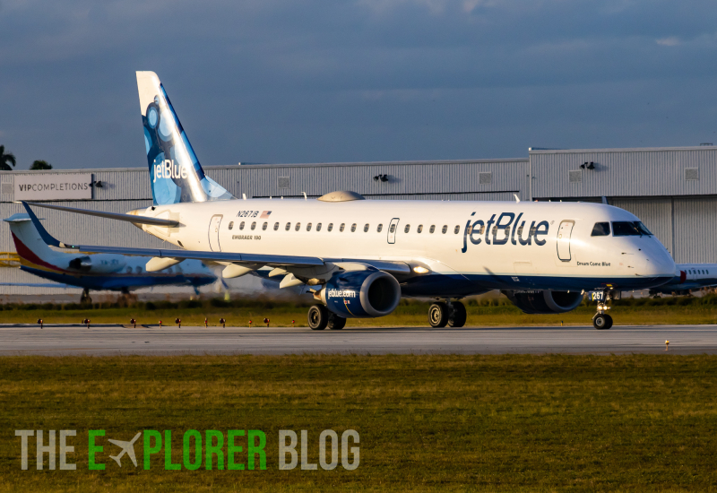 Photo of N267JB - JetBlue Airways Embraer E190AR at fll on AeroXplorer Aviation Database