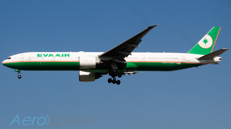 Photo of B-16705 - EVA Air Boeing 777-300ER at DFW on AeroXplorer Aviation Database