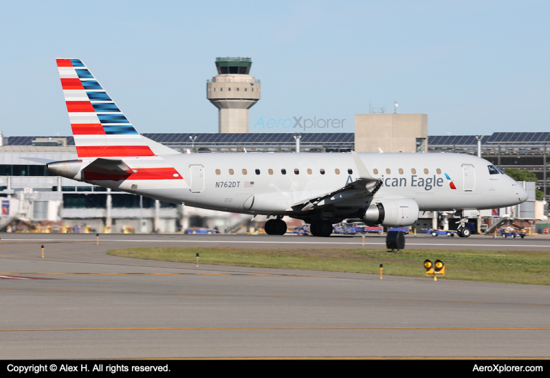 Photo of N762DT - American Eagle Embraer E170 at MHT on AeroXplorer Aviation Database