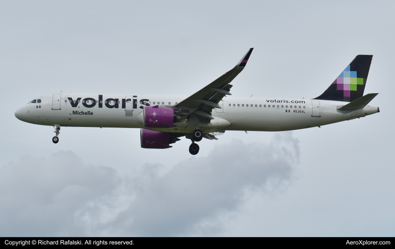 Photo of N536VL - Volaris Airbus A321NEO at MCO on AeroXplorer Aviation Database