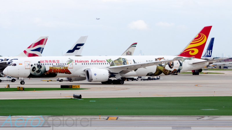 Photo of B-1540 - Hainan Airlines Boeing 787-9 at ORD on AeroXplorer Aviation Database
