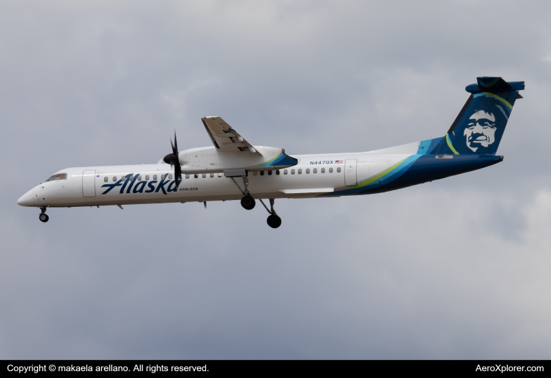 Photo of N447QX - Alaska Airlines De Havilland Dash-8 q400 at BOI on AeroXplorer Aviation Database