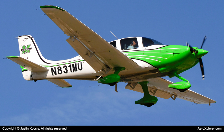 Photo of N831MU - Marshall University Cirrus SR-20 at BKL on AeroXplorer Aviation Database