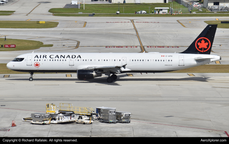 Photo of C-GITU - Air Canada Airbus A321-200 at FLL on AeroXplorer Aviation Database