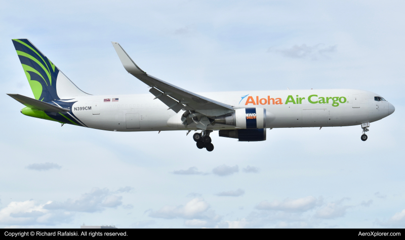 Photo of N399CM - Aloha Air Cargo Boeing 767-300F at MIA on AeroXplorer Aviation Database
