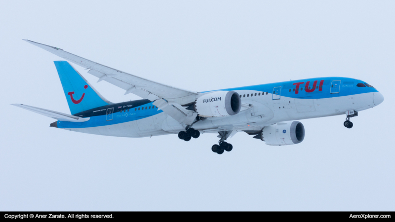 Photo of G-TUIH - TUI Fly Boeing 787-8 at HEL on AeroXplorer Aviation Database