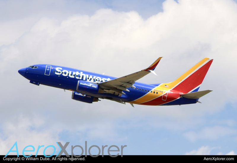 Photo of N954WN - Southwest Airlines Boeing 737-700 at BZN on AeroXplorer Aviation Database
