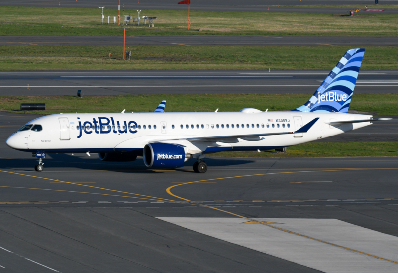 Photo of N3008J - JetBlue Airways Airbus A220-300 at BOS on AeroXplorer Aviation Database