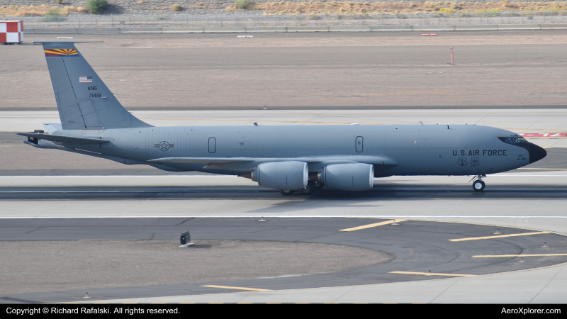 Photo of 57-1419 - USAF - United States Air Force Boeing KC-135 Stratotanker at PHX on AeroXplorer Aviation Database