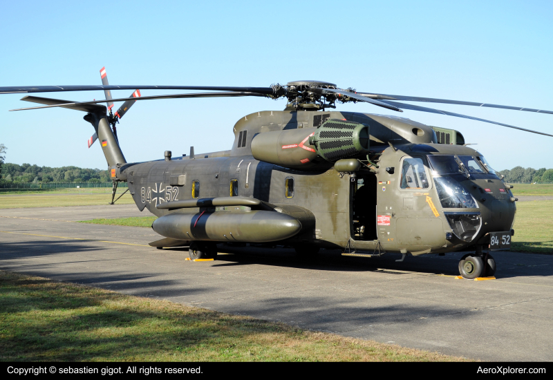 Photo of 84+52 - Luftwaffe Sikorsky CH-53 at EBBL on AeroXplorer Aviation Database