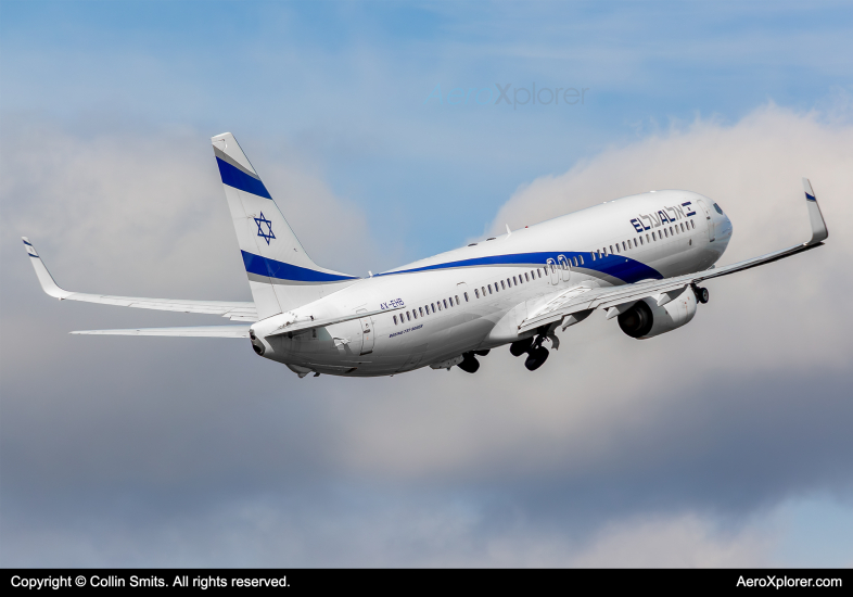 Photo of 4X-EHB - El Al Boeing 737-900 at AMS on AeroXplorer Aviation Database