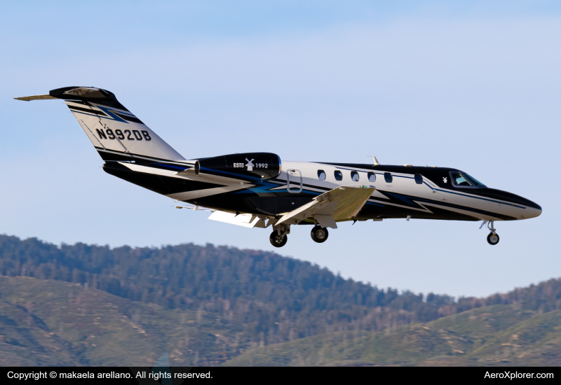 Photo of N992DB - PRIVATE Cessna 525C Citation CJ4 at BOI on AeroXplorer Aviation Database