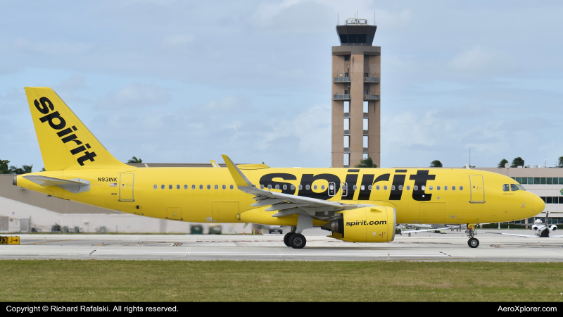 Photo of N931NK - Spirit Airlines Airbus A320NEO at FLL on AeroXplorer Aviation Database