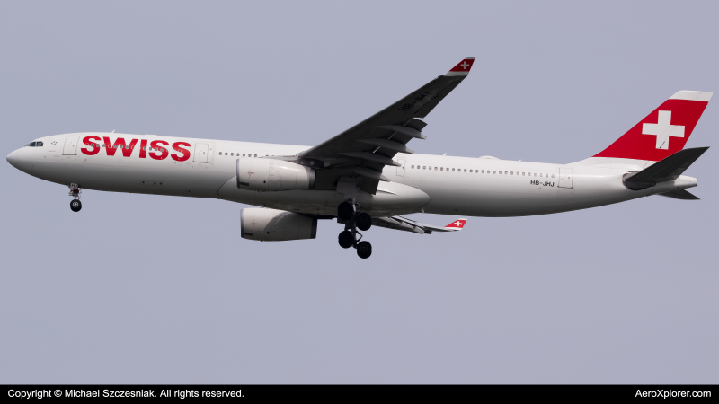 Photo of HB-JHJ - Swiss International Air Lines Airbus A330-300 at JFK on AeroXplorer Aviation Database