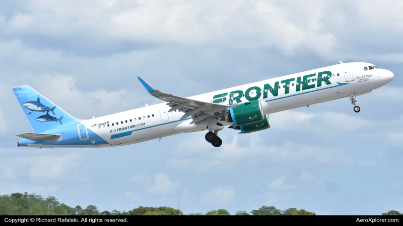Photo of N614FR - Frontier Airlines Airbus A321NEO at MCO on AeroXplorer Aviation Database
