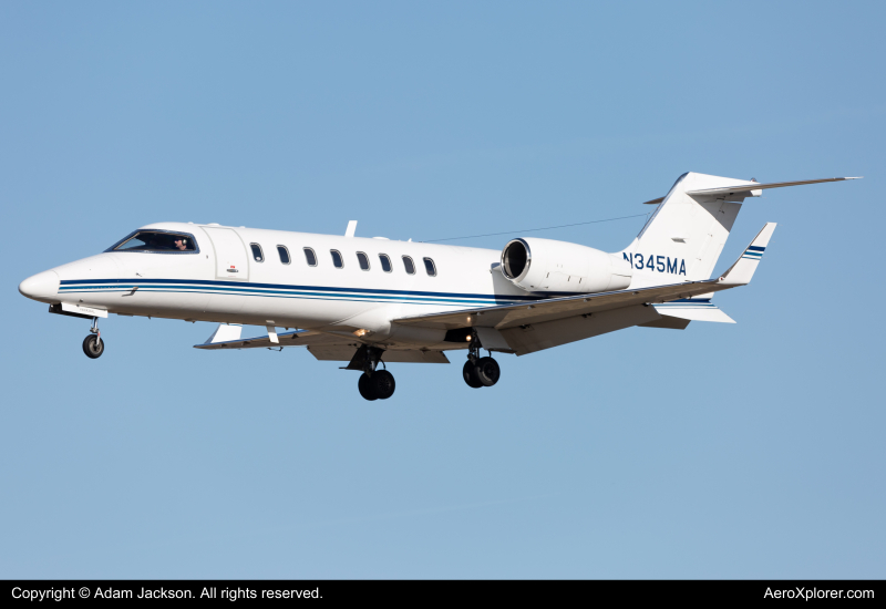 Photo of N345MA - PRIVATE Learjet 45 at BWI on AeroXplorer Aviation Database