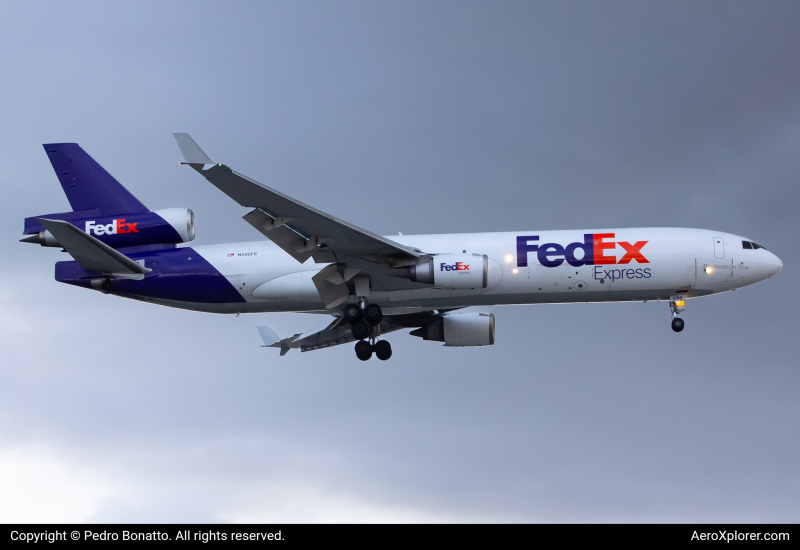 Photo of N596FE - FedEx McDonnell Douglas MD-11F at MIA on AeroXplorer Aviation Database